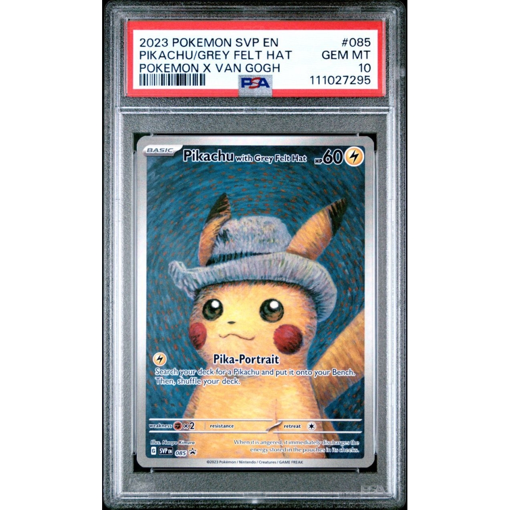 [PSA 10] 2023 Pokemon Van Gogh Pikachu with Grey Felt Hat (SVP 085)